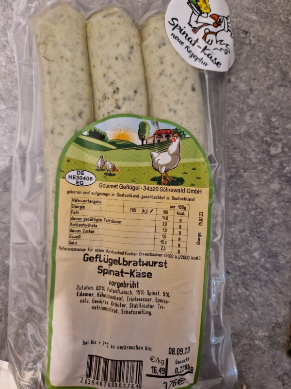 Geflügelbratwurst spinat käse von MelanieH1412 | Hochgeladen von: MelanieH1412