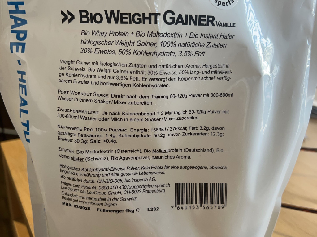 Bio Weight Gainer by ELMI5000 | Hochgeladen von: ELMI5000