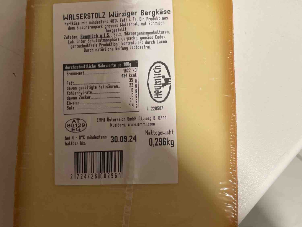 Walserstolz Bergkäse von leonhennig | Hochgeladen von: leonhennig