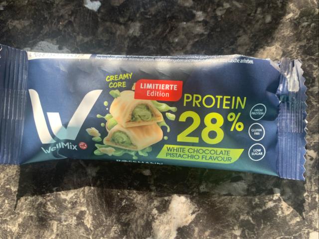wellmix white chocolate pistachio flavour, 28% protein von susan | Hochgeladen von: susanred wellmix white chocolate pistachio flavour, 28% protein von susan | Hochgeladen von: susanred