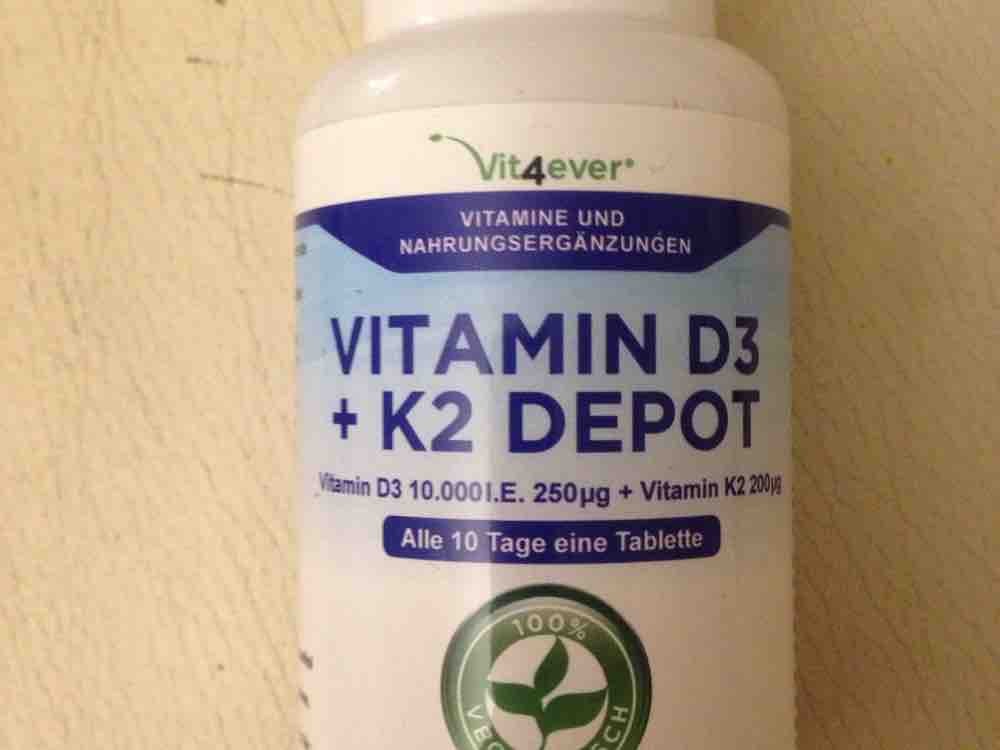 Vitamin D3+K2 Depot, 10000 I.E. von Tim O. | Hochgeladen von: Tim O.