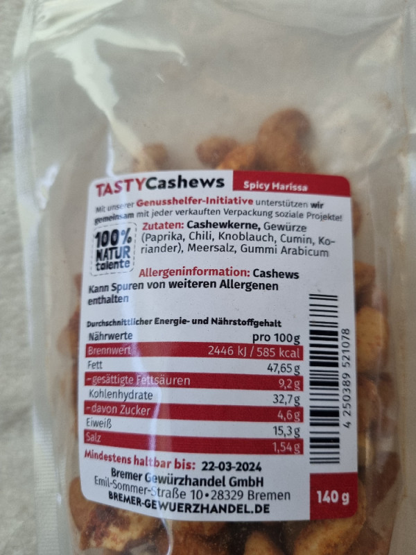 Tasty Cashews, Spicy Harissa von CoonieCat | Hochgeladen von: CoonieCat