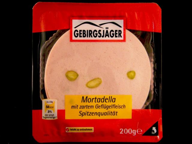 Gebirsjäger, Geflügel Mortadella Spitzenqualit&aum | Hochgeladen von: Samson1964