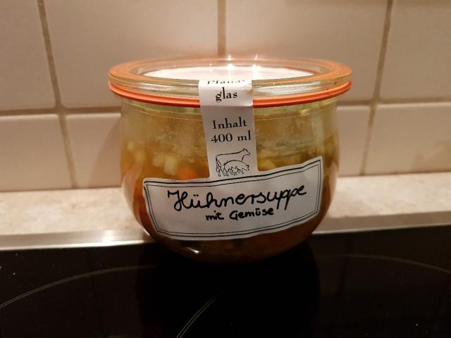 Hühnersuppe, mit Gemüse von Herbstlaub | Hochgeladen von: Herbstlaub