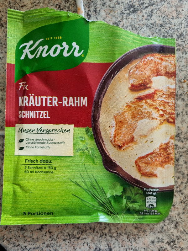Knorr Fix, Kräuter-Rahm Schnitzel von Kata.San. | Hochgeladen von: Kata.San.