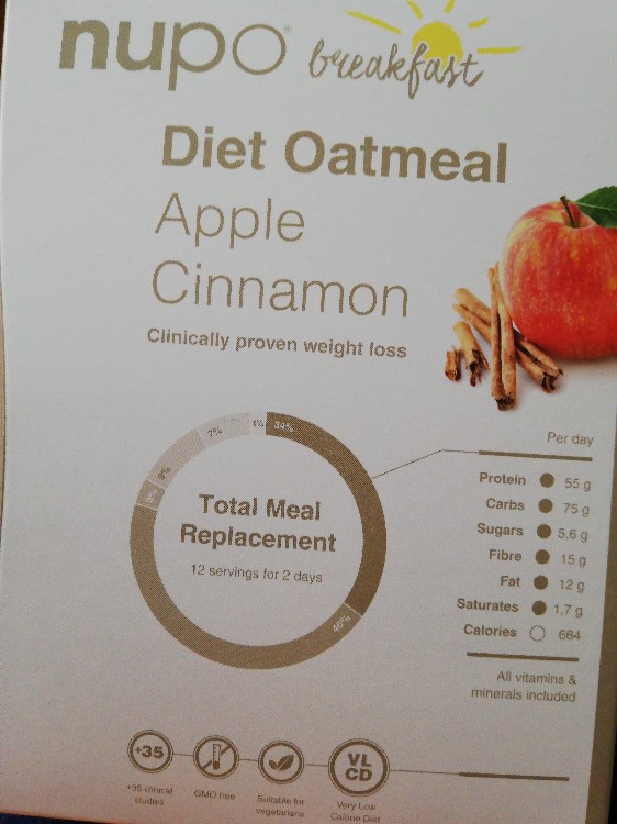 Nupo Diet oatmeal apple Cinnamon, Mit Wasser von tweetywoman475 | Hochgeladen von: tweetywoman475