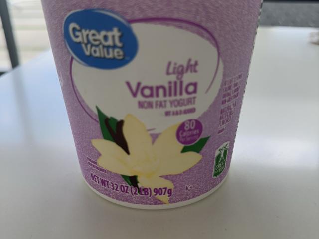 Great Value light Vanilla Non Fat Yogurt by Caroline99 | Uploaded by: Caroline99