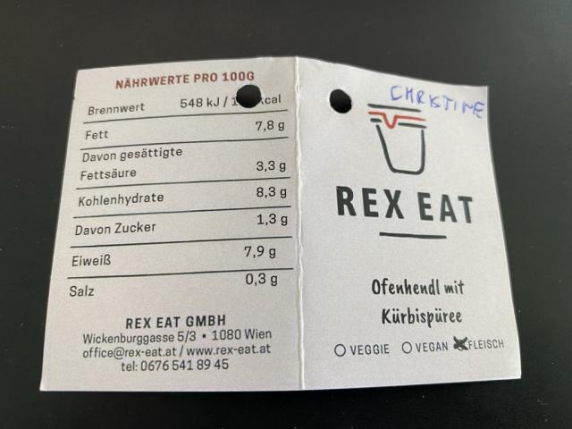 Rex Eat: Ofenhendl mit Kürbispüree | Hochgeladen von: chriger