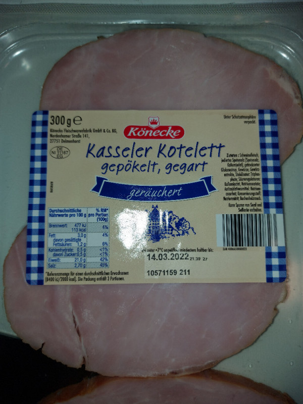 Kasseler Kotelett gegart,gepökelt von moon1009 | Hochgeladen von: moon1009