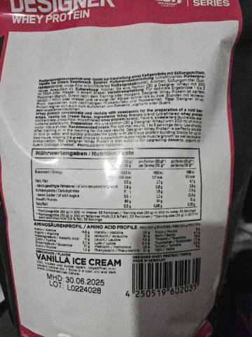 Designer Whey Protein, Vanilla Ice Cream by xupacabra | Uploaded by: xupacabra