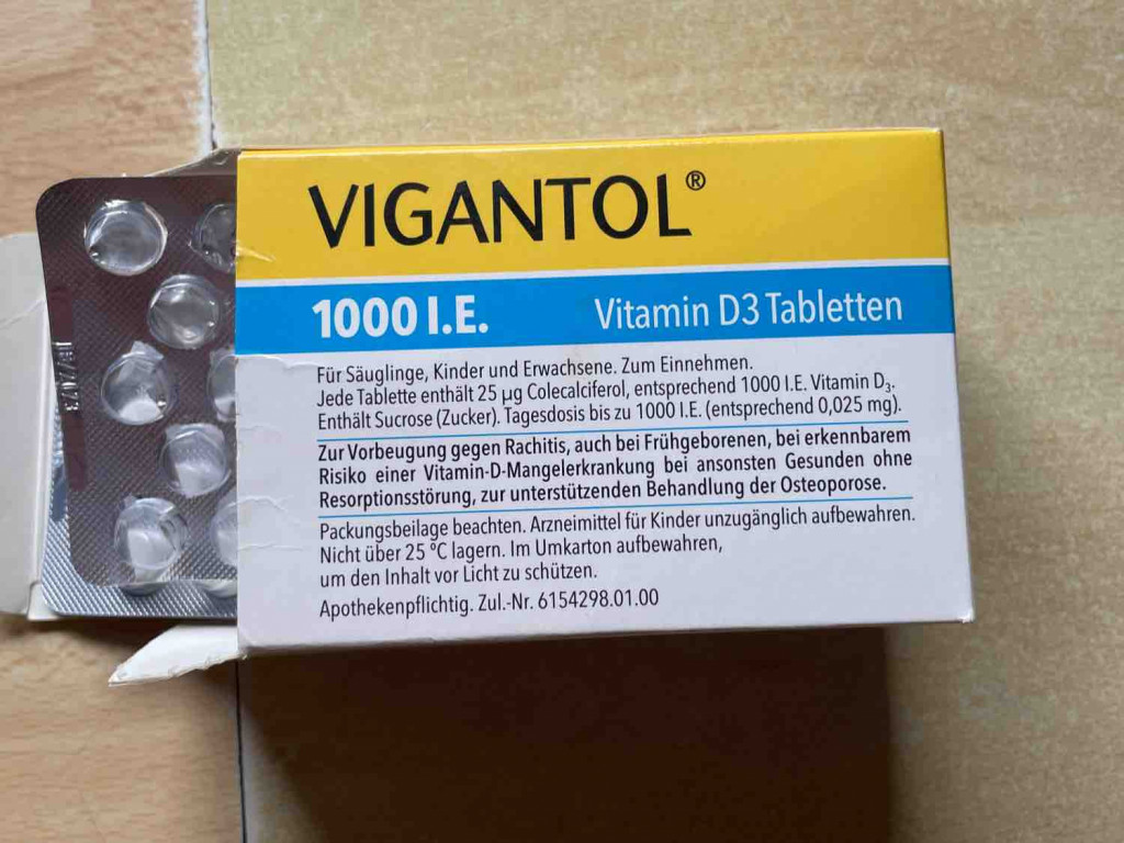 Vigantol 1000 I.E. Vitamin D3 Tabletten von Sibone | Hochgeladen von: Sibone