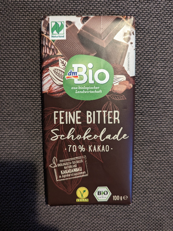 Feine Bitter Schokolade, 70% Kakao von ecofreezy | Hochgeladen von: ecofreezy