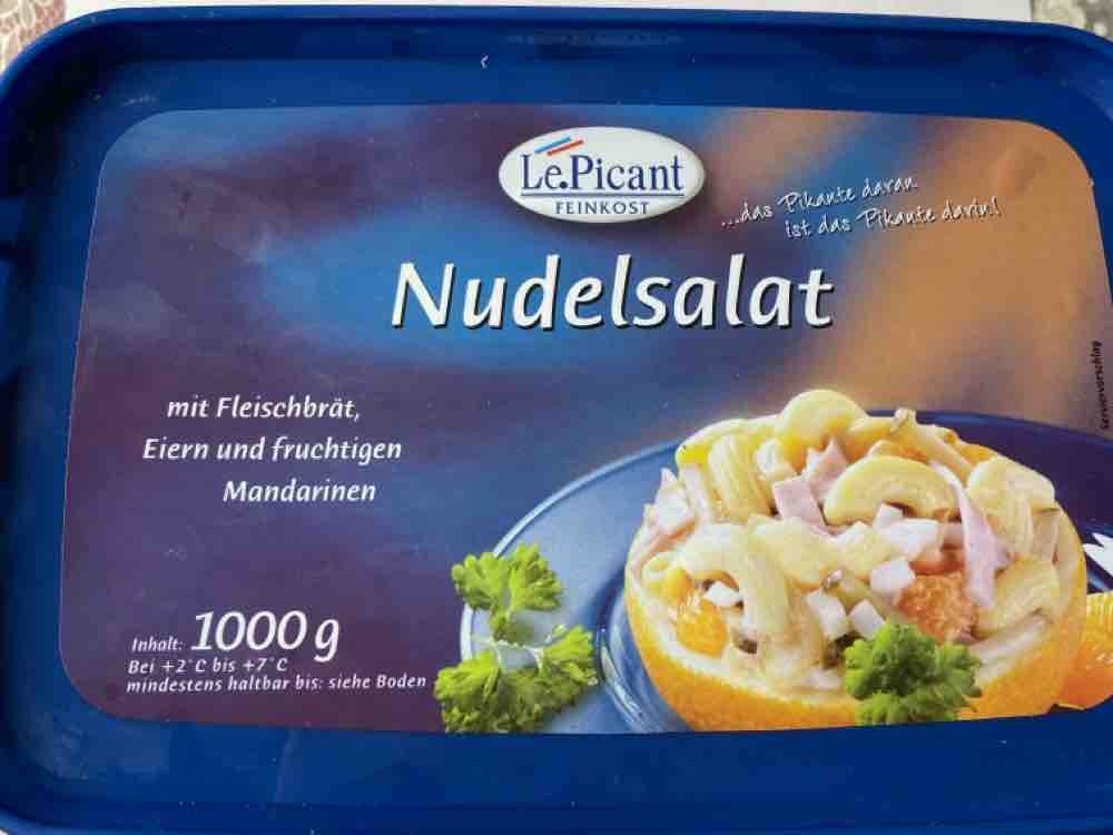 Nudelsalat, mit Fleischbrät, Eiern und fruchtigen Mandarinen von | Hochgeladen von: hilde48