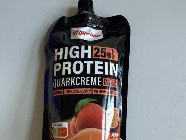 Milprima High Protein Quarkcreme Pfirsich-Maracuja, 25 g Protein | Hochgeladen von: Hatice1991