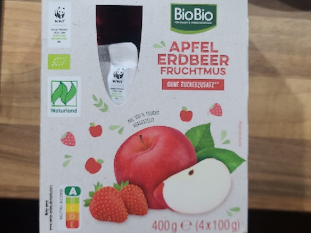 Apfel Erdbeer Fruchtmus, ohne Zuckerzusatz von Meloko | Hochgeladen von: Meloko