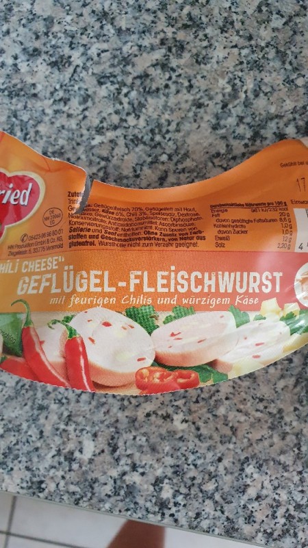 Geflügel Fleischwurst, Chili Cheese von NicSausK | Hochgeladen von: NicSausK