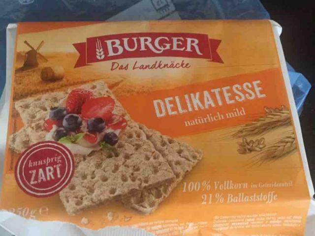 BURGER Knäckebrot - DELIKATESSE, natürlich mild  von amy989 | Hochgeladen von: amy989