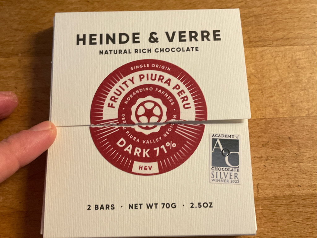 Fruity Piura Peru, Dunkle Schokolade 71% von DBH | Hochgeladen von: DBH