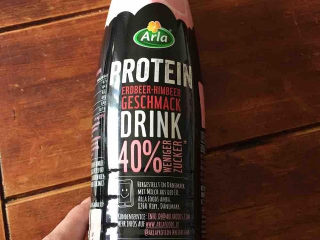 Proteindrink, Erdbeer-Himbeer 40% weniger Zucker von Vannue | Hochgeladen von: Vannue