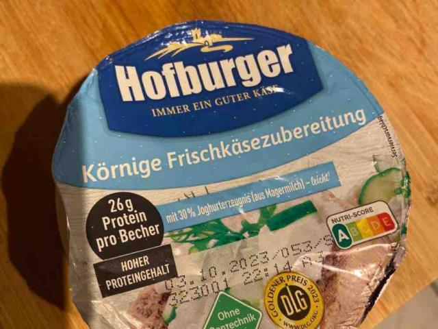 Hofburger Körniger Frischkäsd Magerstufe, 30% aus Jogurterzeugni | Hochgeladen von: PedroFG