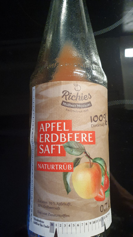 Richies Apfel Erdbeere Saft, naturtrüb von zickmarie | Hochgeladen von: zickmarie