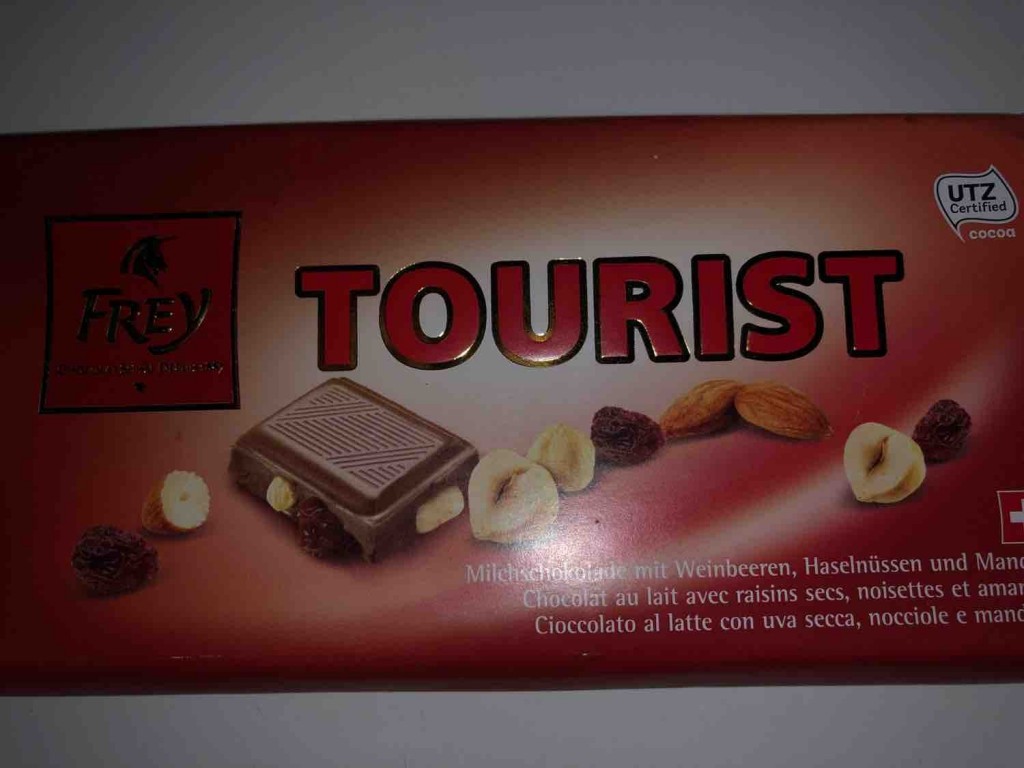 Tourist Milchschokolade, Mit Weinbeeren, Haselnüssen und Ma | Hochgeladen von: gandroiid