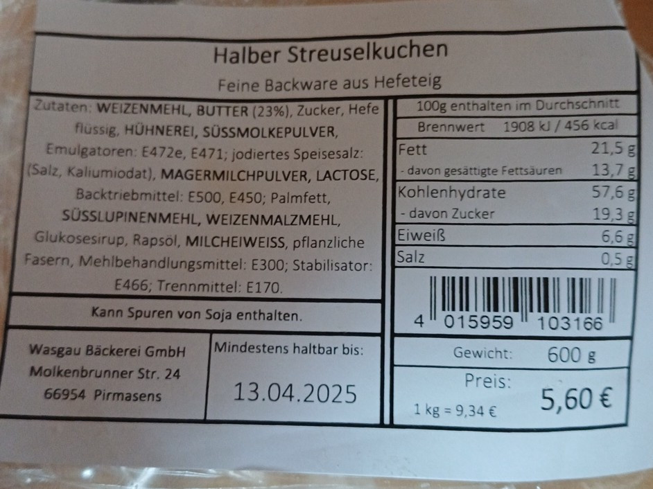 Wasgau Streuselkuchen von Wiesel02 | Hochgeladen von: Wiesel02 Wasgau Streuselkuchen von Wiesel02 | Hochgeladen von: Wiesel02