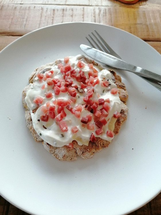 Protein Naan, Magerquark 40g, Mehl 50g, Proteinpulver 15g, Bac v | Hochgeladen von: Jana. freedom