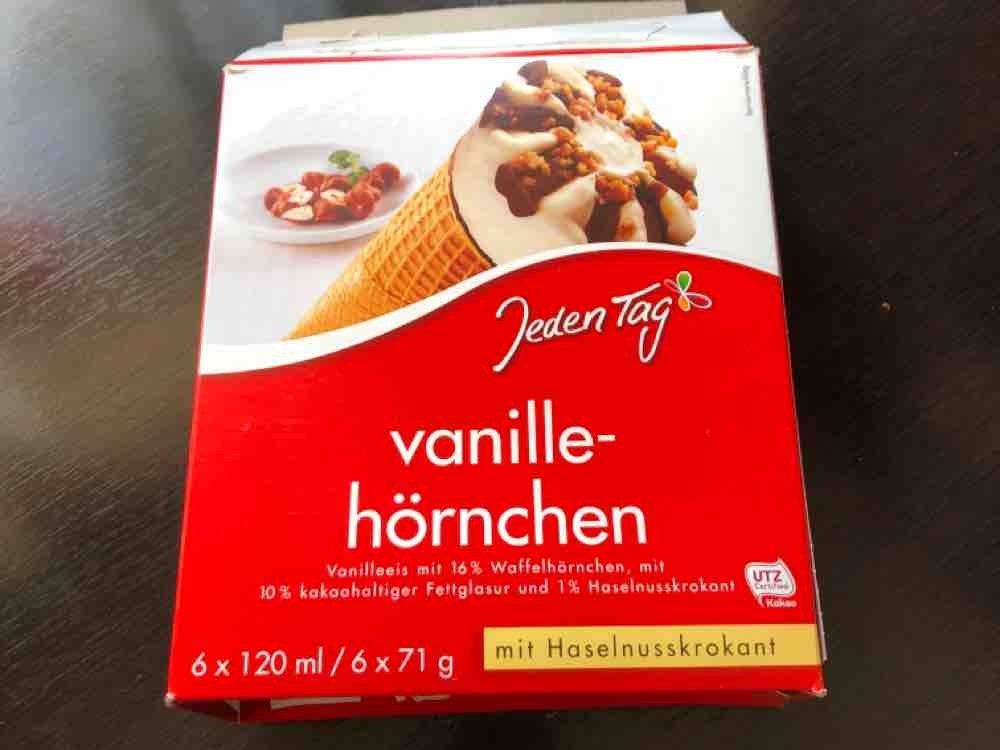 Vanilla Hörnchen, Waffelhörnchen gefüllt mit Eis, Vanille von ka | Hochgeladen von: kate0815