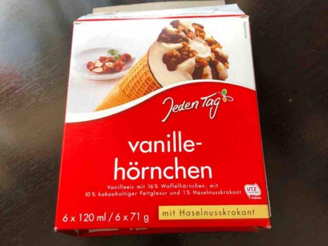 Fotos und Bilder von Speiseeis, Vanilla Hörnchen, Waffelhörnchen ...