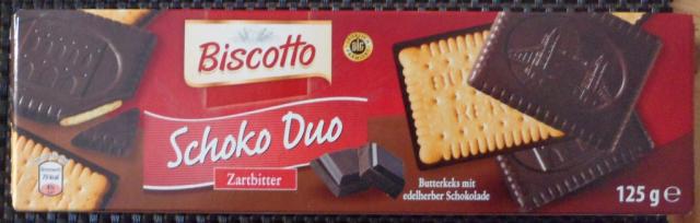 Schoko Duo, Butterkeks mit Zartbitter-Schokolade | Hochgeladen von: SchwarzesGlühwürmchen