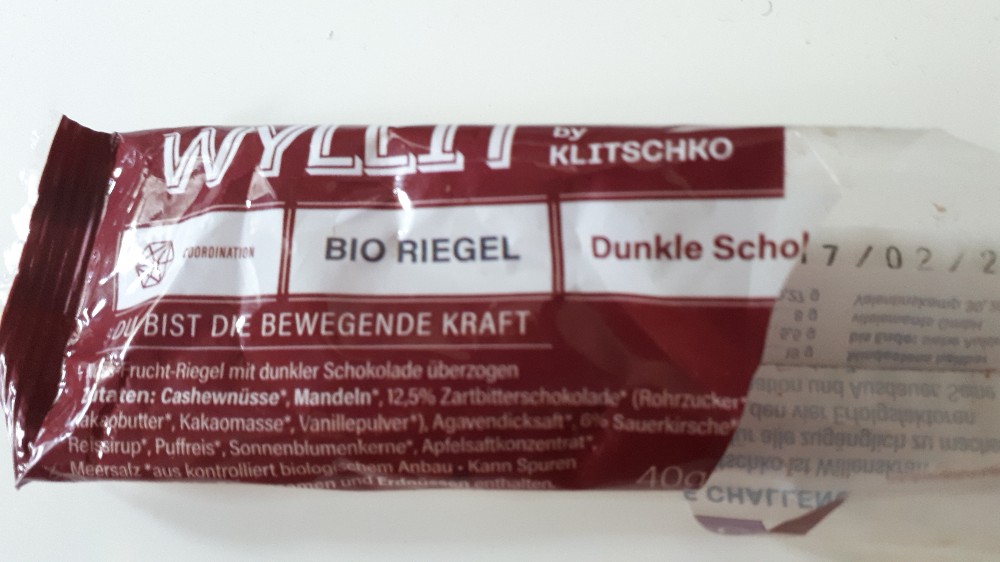 Wyllit Bio Riegel, Dunkle Schokolade Sauerkirsche von mofzx | Hochgeladen von: mofzx