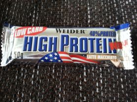 Weider Low Carb High Protein Riegel 100 g, Latte Macchiato | Hochgeladen von: f.pakusa