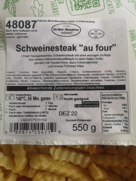 Schweinesteak "au four", 48087 von Panzerknacker | Hochgeladen von: Panzerknacker