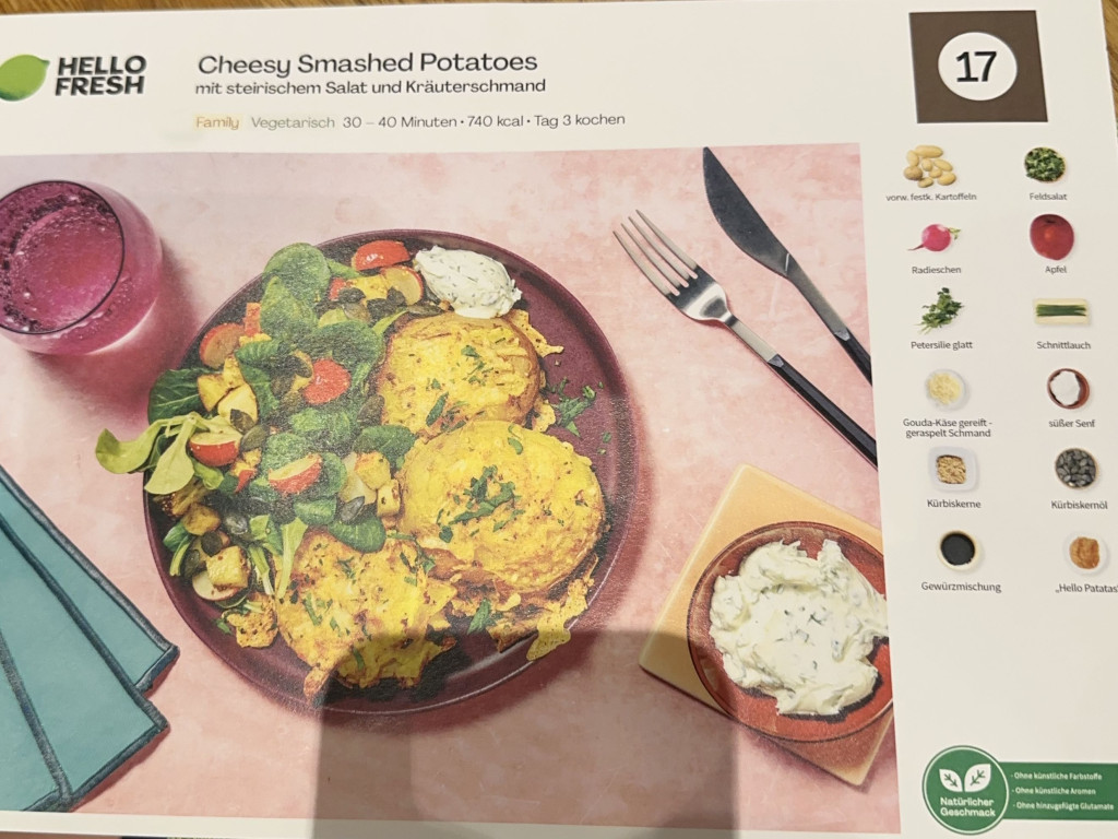 Cheesy Smashed Potatoes, Hello Fresh von martinthurnbacher | Hochgeladen von: martinthurnbacher Cheesy Smashed Potatoes, Hello Fresh von martinthurnbacher | Hochgeladen von: martinthurnbacher