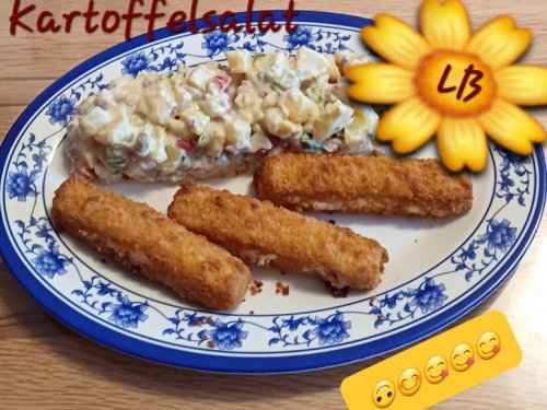 Kartoffelsalat + Backfisch-Sticks | Hochgeladen von: Muckelchen2407