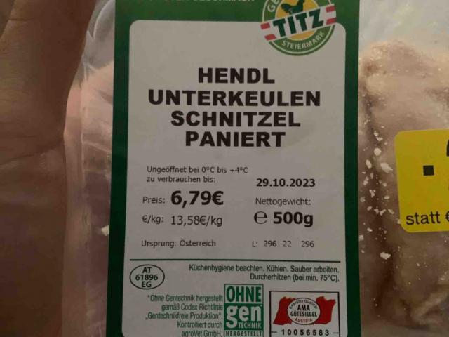 Hendl Unterkeulen  Schnitzel Paniert von Spezialo | Hochgeladen von: Spezialo