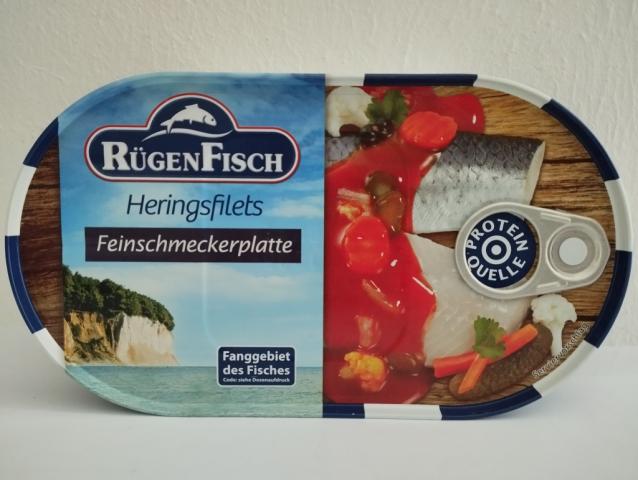 Feinschmecker Platte, Heringsfilets mit feinem Gemüse in delikat | Hochgeladen von: micha66/Akens-Flaschenking