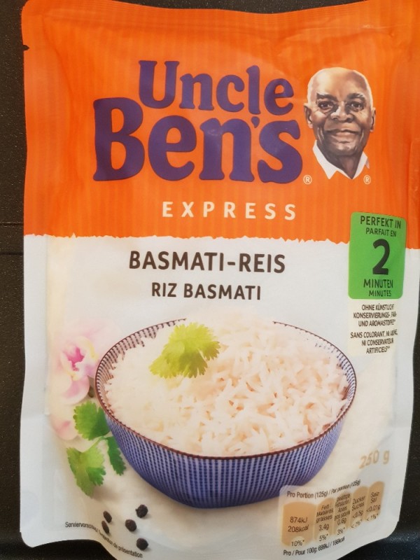 Uncle Ben's, Uncle Bens Express, BasmatiReis Kalorien Neue Produkte