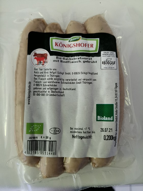 Bio Kalbsbratwurst mit Rindfleisch von anele. | Hochgeladen von: anele.