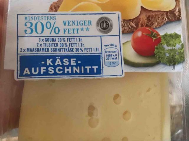 Fotos und Bilder von Käse, Käse Aufschnitt leicht, 16% Fett (Leichter ...