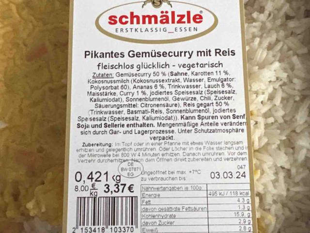 Pikantes Gemüsecurry mit Reis von knarfson | Hochgeladen von: knarfson