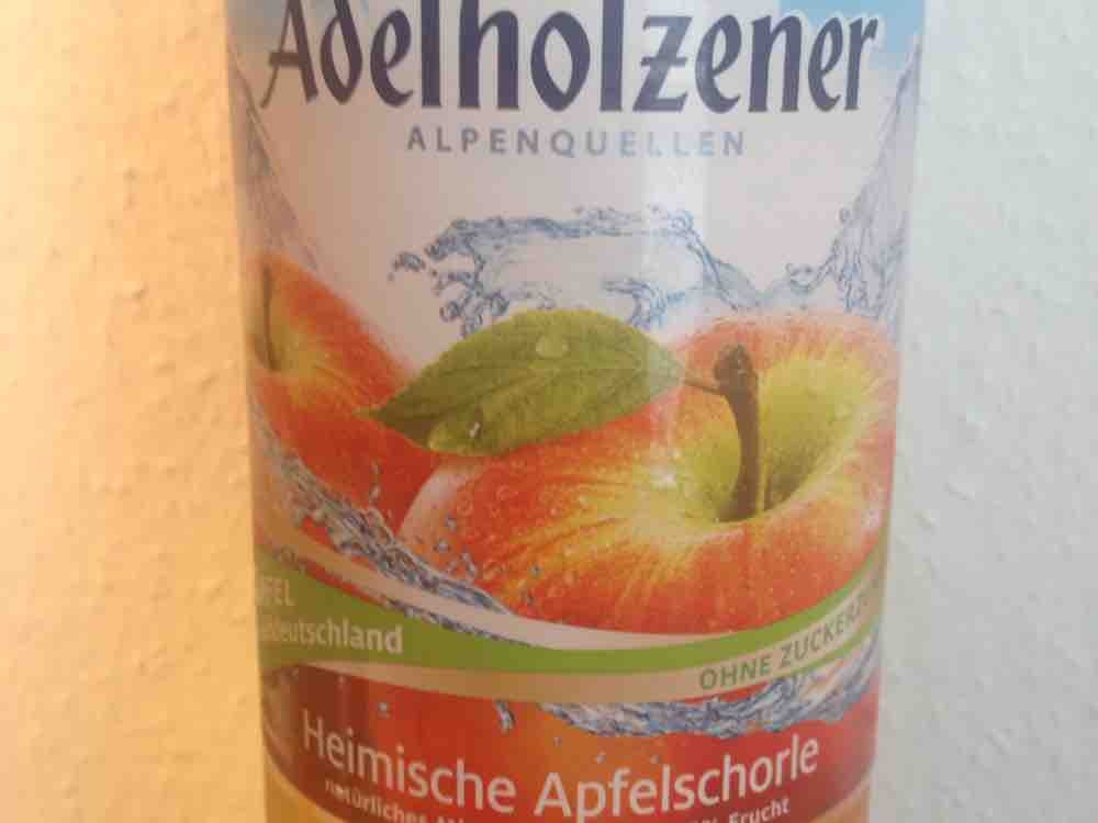 Adelholzener Alpenquellen, Heimische Apfelschorle, ohne Zuckerzu | Hochgeladen von: sbrungs567