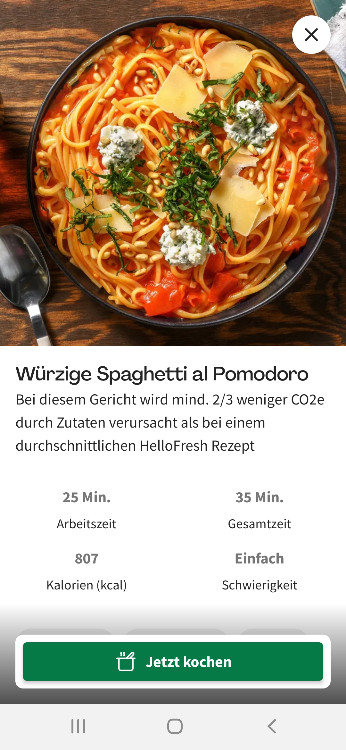 Hello Fresh würzige Spaghetti al Pomodoro von Hannah Sprungk | Hochgeladen von: Hannah Sprungk