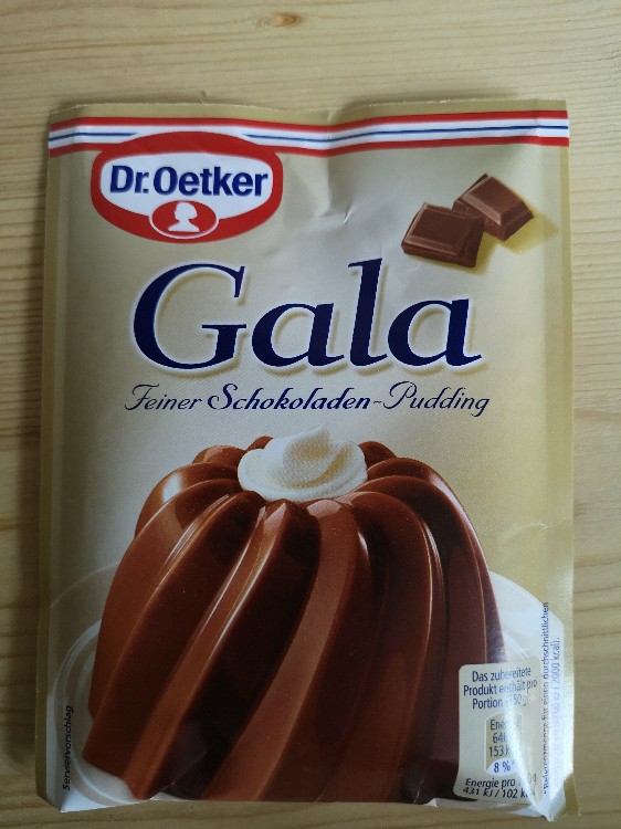 Dr. Oetker, Gala Feiner Schokoladenpudding Kalorien - Pudding - Fddb