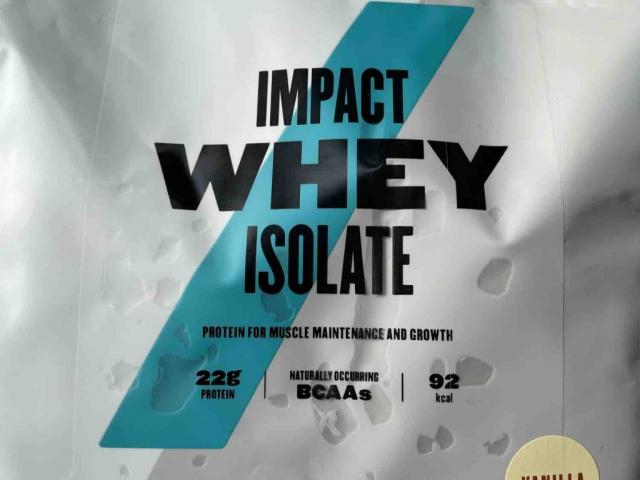 Impact Whey Isolate, Vanille Geschmack von DeFlo22 | Hochgeladen von: DeFlo22