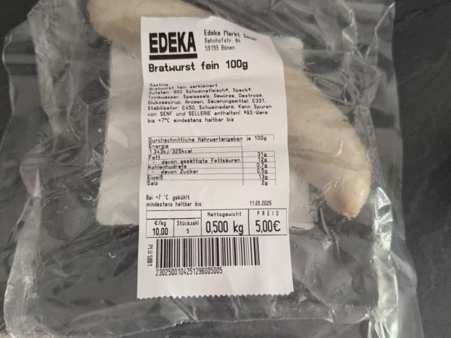 Edeka Bratwurst fein, 5stk von cuzimgenius | Hochgeladen von: cuzimgenius Edeka Bratwurst fein, 5stk von cuzimgenius | Hochgeladen von: cuzimgenius