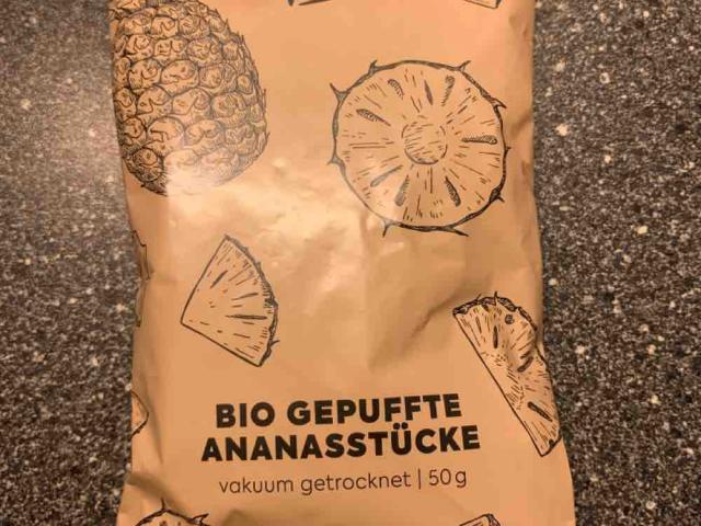 Bio gepuffte Ananasstücke, vakuum getrocknet von fitnessfio | Hochgeladen von: fitnessfio