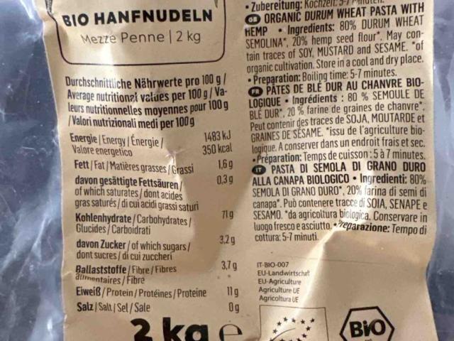 Bio Hanfnudeln, Penne by Aromastoff | Hochgeladen von: Aromastoff