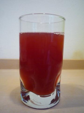 Saft, Himbeer-Maracuja-Apfel im Glas | Hochgeladen von: pedro42